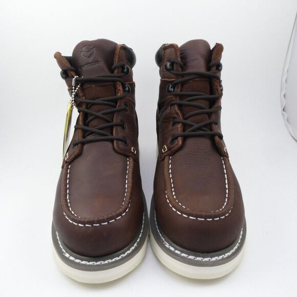 SUREWAY 6" Heavy Duty Soft Toe Full Grain Leather Work Boots Brown Men's US: 9 - Picture 3 of 8